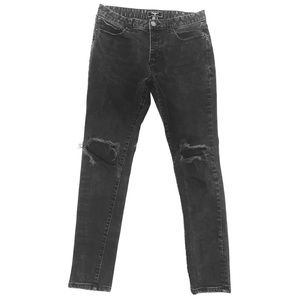 Men’s Black Custom Cut/Distressed Jeans